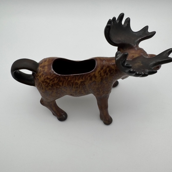 Vintage Eddie Bauer Brown Cermaic Rustic Cabin Moose Creamer - Picture 7 of 8